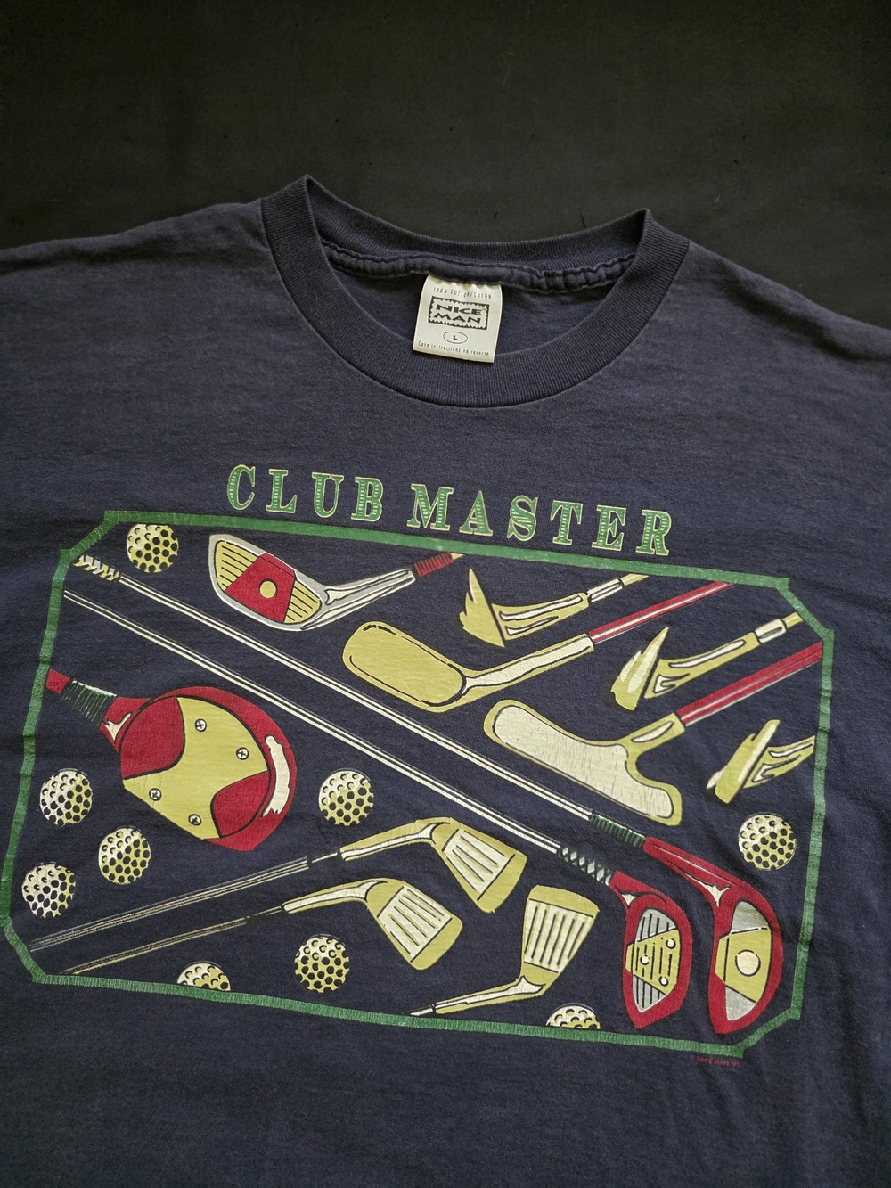 Club Master Golf Graphic Tee - Navy Short Sleeve